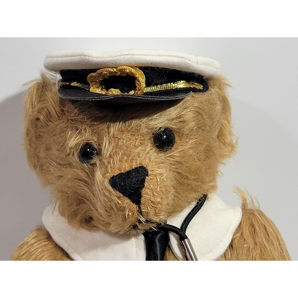 Vintage Merrythought Tide-Rider BL15GD 15" Mohair Titanic Rescue Bear w Whistle - Picture 1 of 10